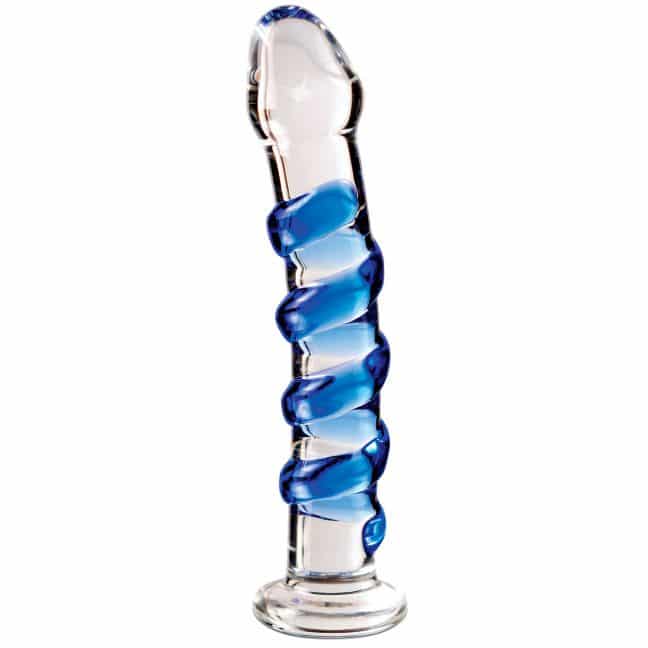 Icicles No 5 Blå Glas Dildo