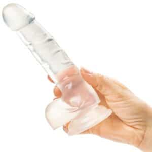 Baseks Realistisk Jellydildo med Sugpropp