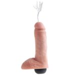 king cock realistisk sprøjte dildo 20 cm