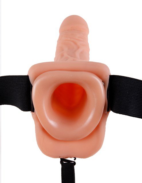 19CM HOLLOW STRAP-ON WITH BALLS