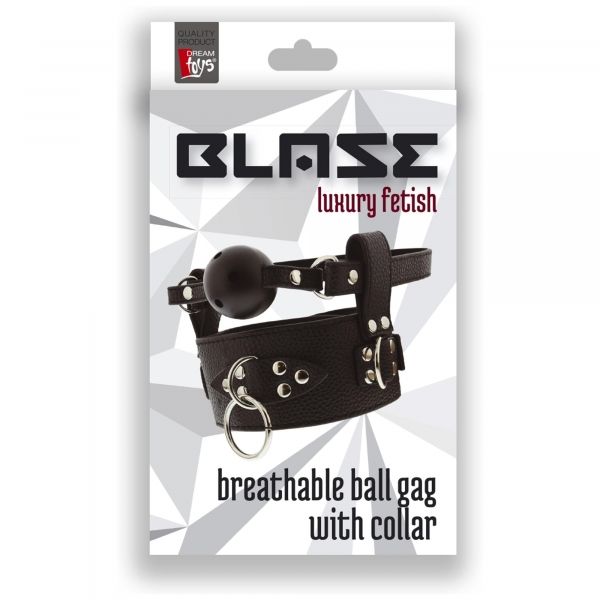 Blaze Breathable Ball Gag W. Collar