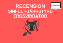 Recension – Sinful Uppladdningsbar Fjärrstyrd Trosvibrator Sinful Uppladdningsbar Fjärrstyrd trosvibrator
