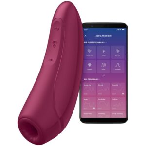 satisfyer curvy 1 app styret klitoris stimulator red 01 app