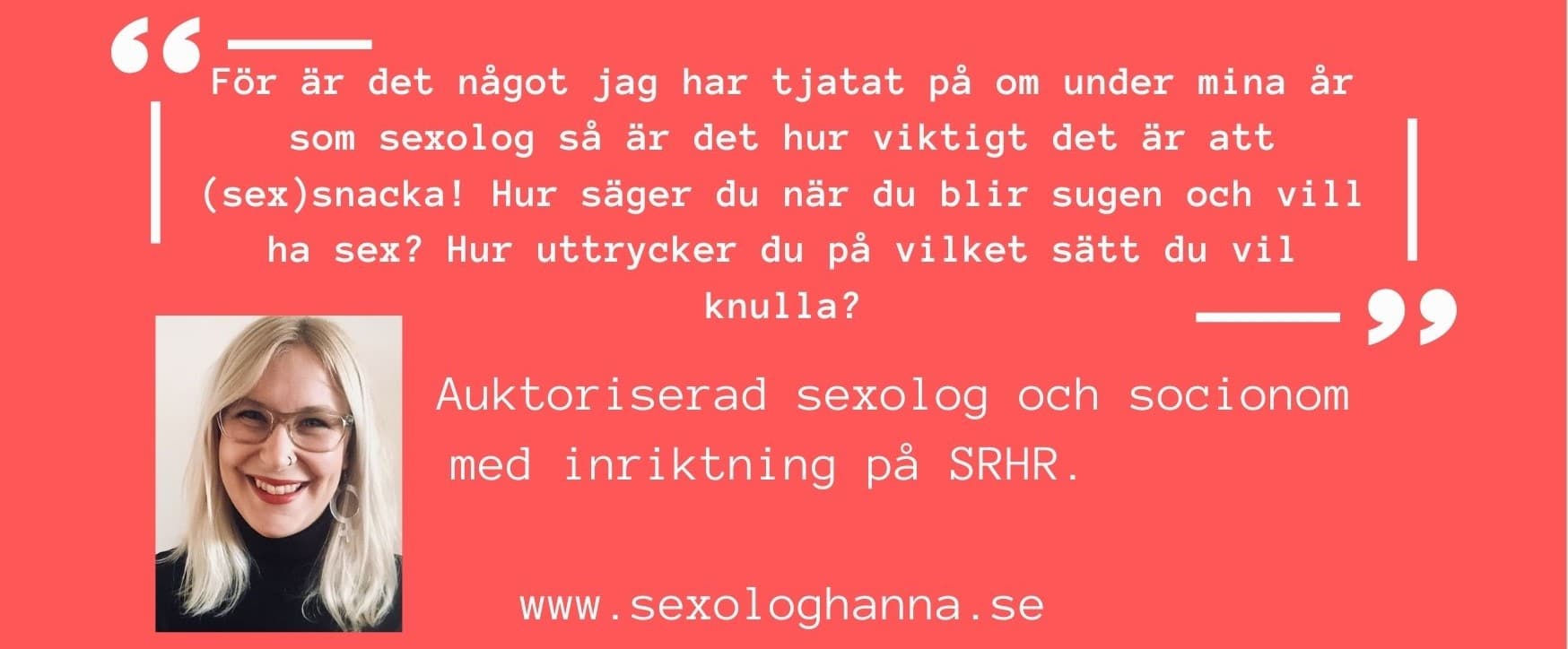 Sexologhanna Hanna Byström