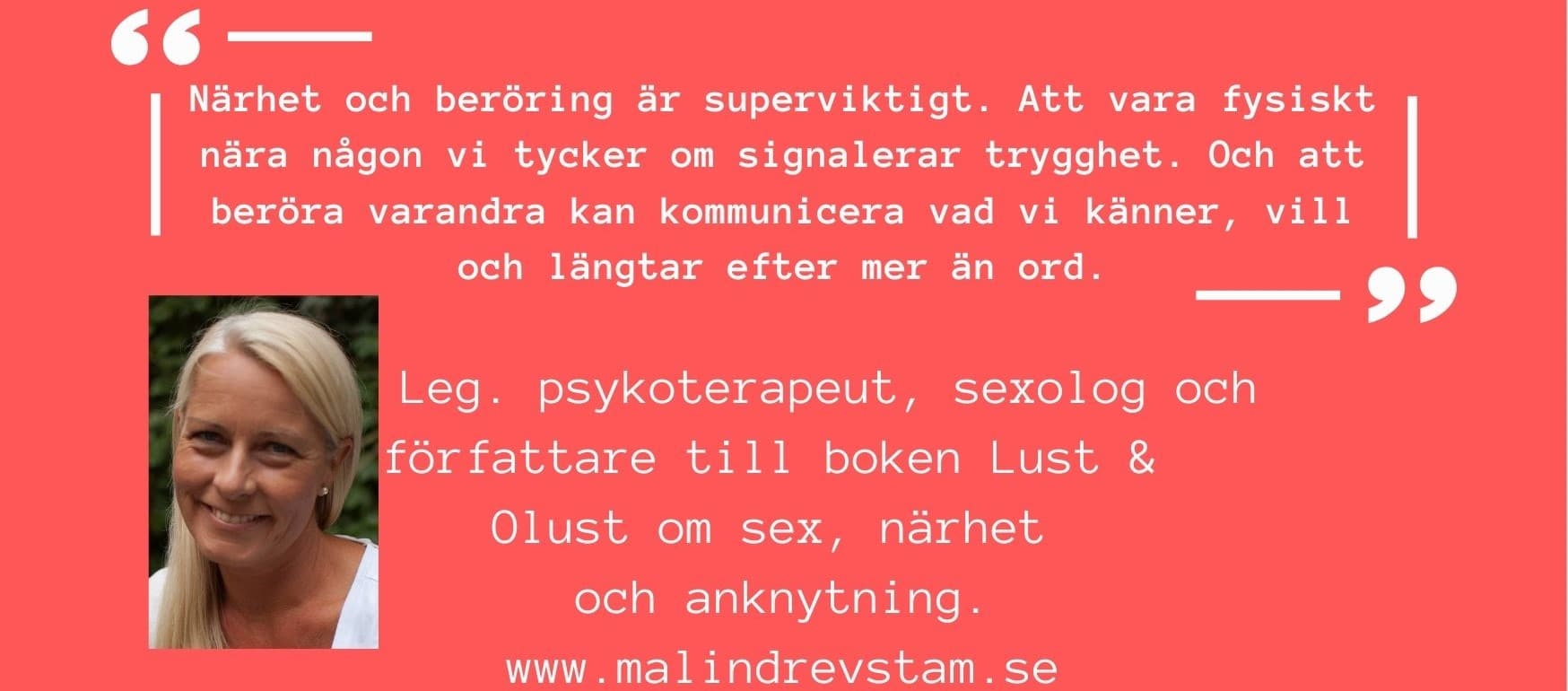 Malin Drevstam, sexolog