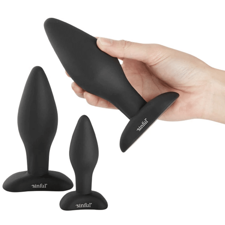 Sinful BumBum Silikon Analplugg Set